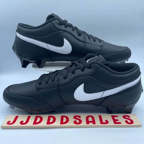 Nike Jordan 1 Low TD Black "OREO" Football Cleats FJ6245-001 Men’s Sz 16 RARE - Picture 2 of 10